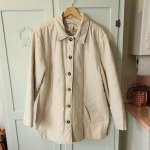 Orvis Women's Beige Quilted Barn Coat